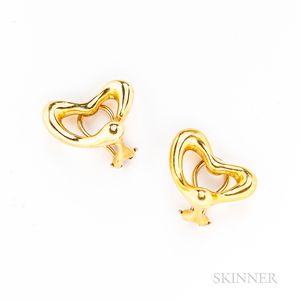 Pair of Tiffany & Co. 18kt Gold Earclips