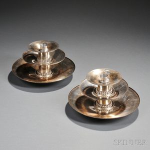 Pair of Carole Stupell Candleholders