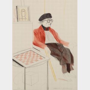 David Hockney (British, b. 1937) Man Ray