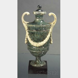 Wedgwood and Bentley Porphyry Decorated Vase and Cover