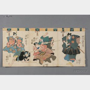 Eleven Utagawa School Triptychs