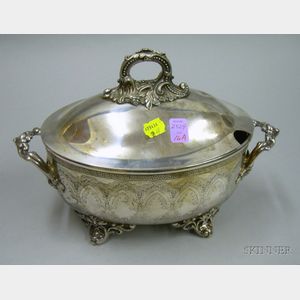 American Silverplate Gothic Revival Soup Tureen