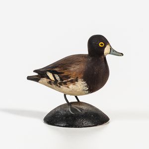 Carved and Painted Miniature Female Lesser Scaup