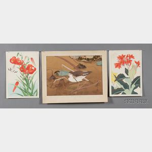 Eight Bird and Flower Prints