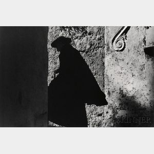 Ernst Haas (Austrian/American, 1921-1986) Positano Priest, Italy