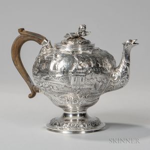 Samuel Kirk .917 Silver Teapot