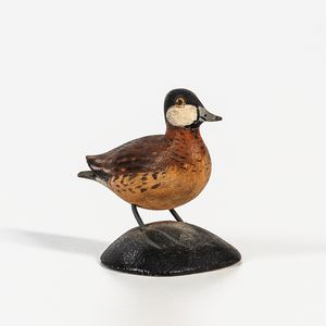 Carved and Painted Miniature Male Ruddy Duck