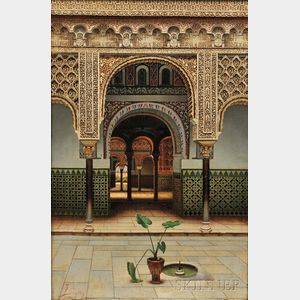 Fernando Liger Hidalgo (Spanish, 1880-1945) The Alhambra