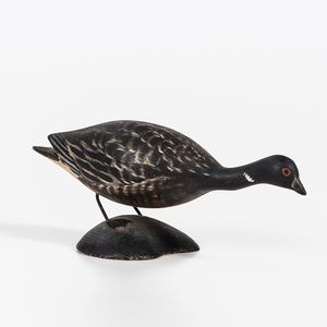 Carved and Painted Miniature Brandt Goose