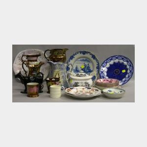 Approximately Twenty-two Pieces of 18th and 19th Century English and American Ceramic Tableware