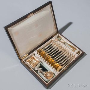 Boxed Set of French .800 Silver Tea Wares