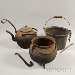 Four Cast Iron Cooking Items