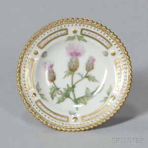Twelve Royal Copenhagen "Flora Danica" Porcelain Butter Pats