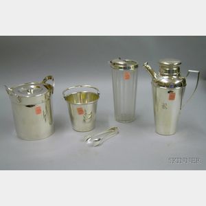 Group of Sterling and Silver Plated Cocktail Accessories