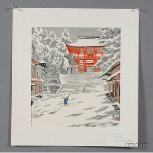 Eighteen Japanese Prints and Watercolors