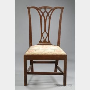 Chippendale Carved Cherry Side Chair