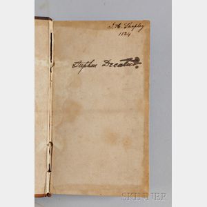 Two Books Owned by Commodore Stephen Decatur's Wife and Son