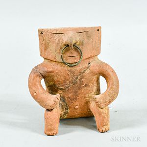 Quimbaya-style Seated Terra-cotta Figure