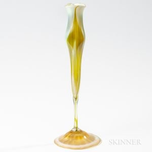 Tiffany Studios Pulled Feather Tulip-form Vase