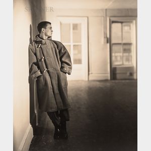 George Platt Lynes (American, 1907-1955) Chuck Howard Modeling a Winter Coat