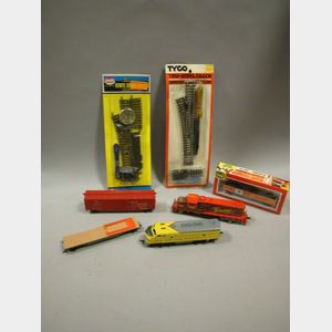 Collection of Lionel and Tyco Trains, Track and Accessories