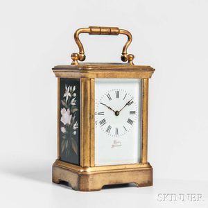 Miniature Pietra Dura French Carriage Clock
