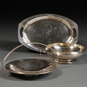 Three Pieces of International Sedan Pattern Sterling Silver Hollowware