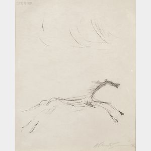 Alberto Giacometti (Swiss, 1901-1966) Cheval galopant