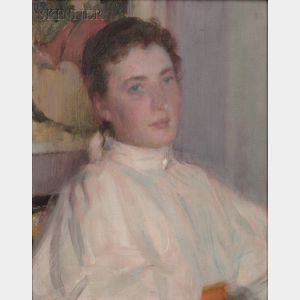 Robert William Vonnoh (American, 1858-1933) Girl from the North