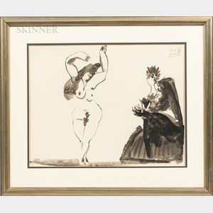 After Pablo Picasso (Spanish, 1881-1973) Danseuse Espagnole et la Duègne