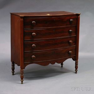 Federal Bowfront Chest of Drawers