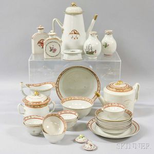 Twenty-six Chinese Export Porcelain Tableware Items