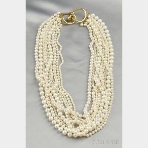 Multi-strand Cultured Pearl Necklace, Angela Cummings
