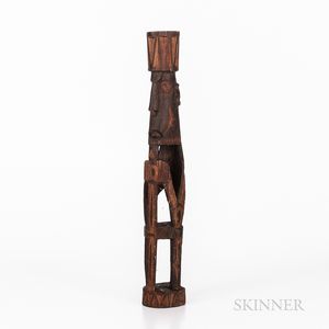 Carved Wooden Mimika Figure