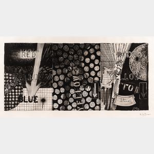 Jasper Johns (American, b. 1930) Untitled (Red, Yellow, Blue)