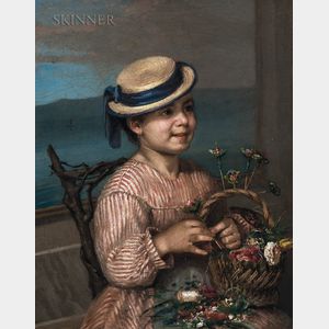 American School, 19th Century The Flower Seller