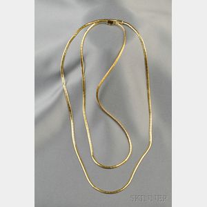 Two 18kt Gold Chains
