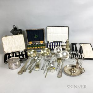 Group of Mostly Silver-plated Table Items