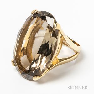 14kt Gold and Citrine Cocktail Ring
