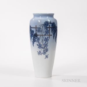 Jenny Meyer (Danish, 1866-1927) "Wisteria" Vase for Royal Copenhagen