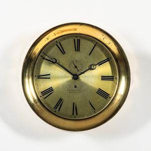 Chelsea 12-inch Polished Brass Wall Clock