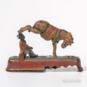 Cast Iron Mechanical "Always Did 'Spise a Mule" Bank