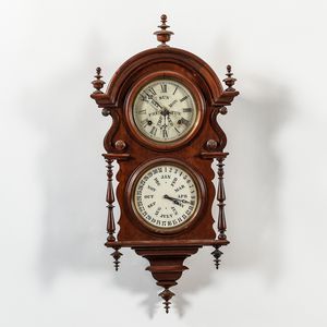 Welch, Spring & Company B.W. Hanging "Wagner" Calendar Clock