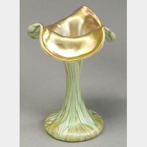 Quezal Art Glass Bud Vase