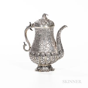 Indian Silver Coffeepot