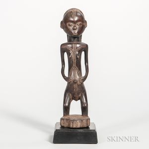Tabwa-style Congo Carved Wood Female Figure