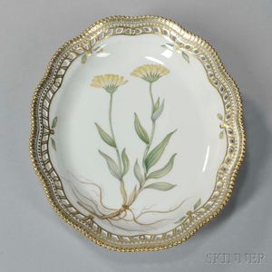 Two Royal Copenhagen "Flora Danica" Porcelain Oval Dishes