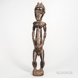 Baule-style Carved Wood Standing Figure