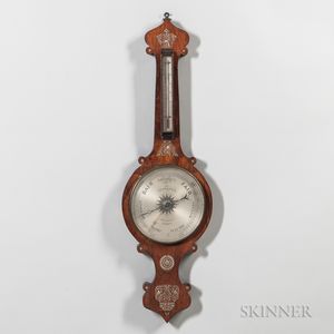 Mother-of-pearl-inlaid Wheel Barometer