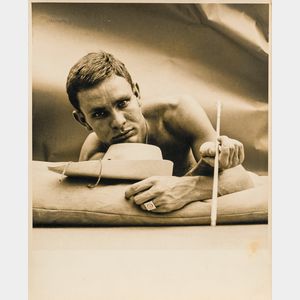 George Platt Lynes (American, 1907-1955) Chuck Howard Holding an Arrow
